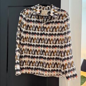 Alice + Olivia Animal Print Shirt